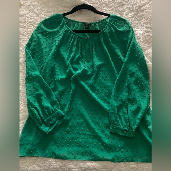 Green J. Crew blouse - Picture 3 of 4